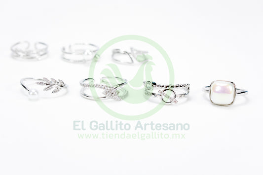 Anillo Acero MD7 | Plateado Princesa