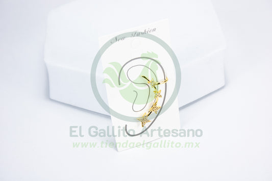 Arete 24-4 1pz MD09 | 4 Estrellas 4 Puntas