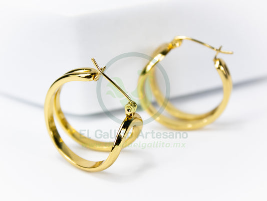 Arete 24-4 MD18 | Aro Huggie Doble G