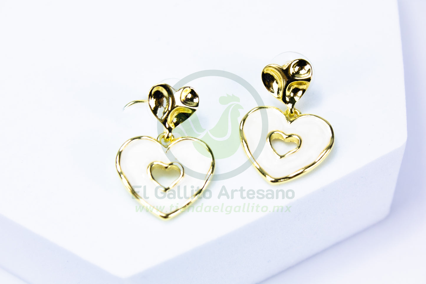 Arete 24-4 MD98-99 | Corazón Perla Madre
