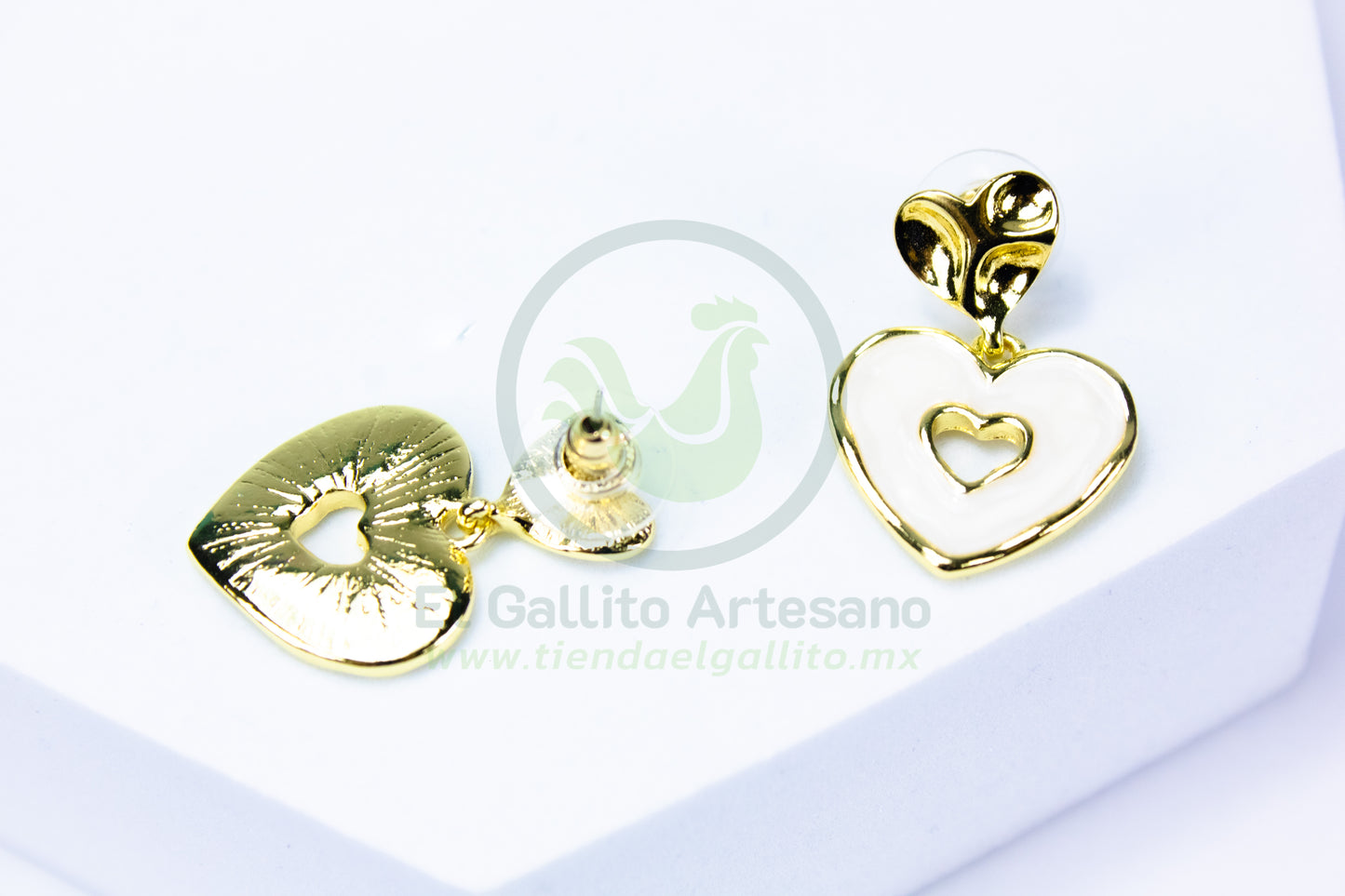 Arete 24-4 MD98-99 | Corazón Perla Madre