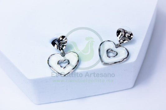 Arete 24-4 MD98-99 | Corazón Perla Madre