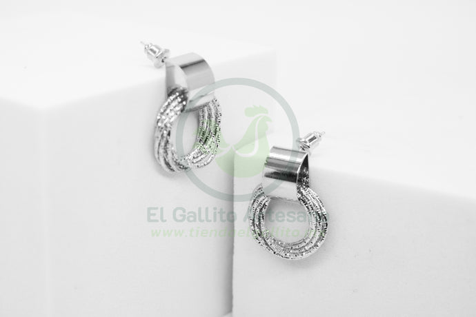 Arete Gold MD19 | Aros Colgantes Plat