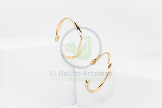 Arete Gold MD13 | Arracadas Irregular