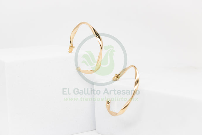 Arete Gold MD13 | Arracadas Irregular