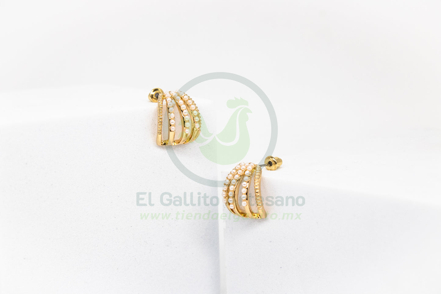 Arete Gold MD17 | Medias Lunas