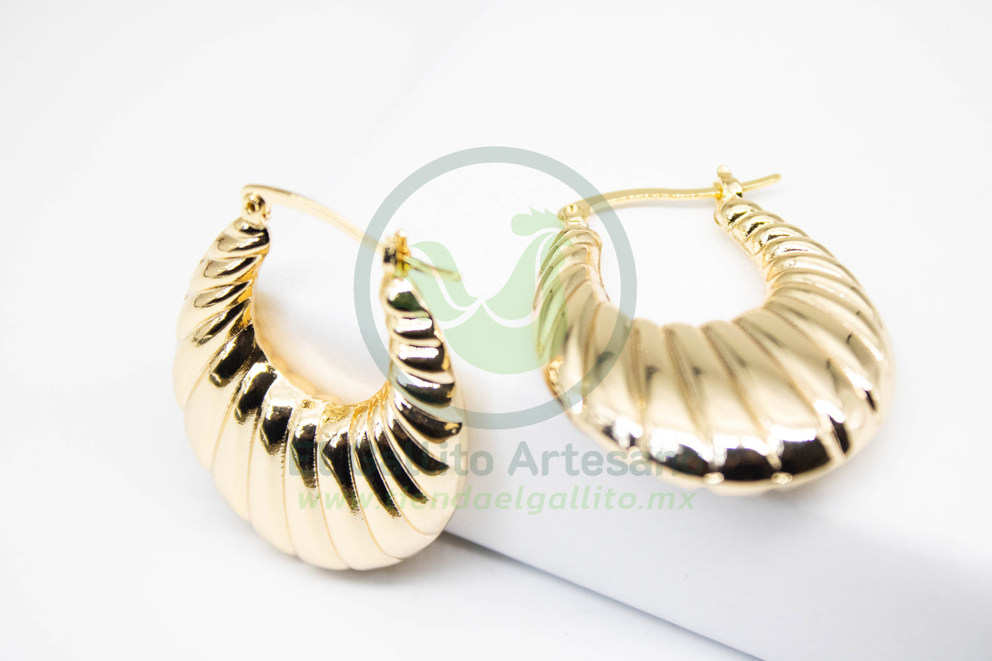 Arete VIVI 56 | Aro Chunky Gota Lineas