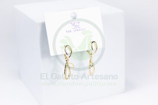 Arete Vivi Dw-18 | Moño Vertical Doble