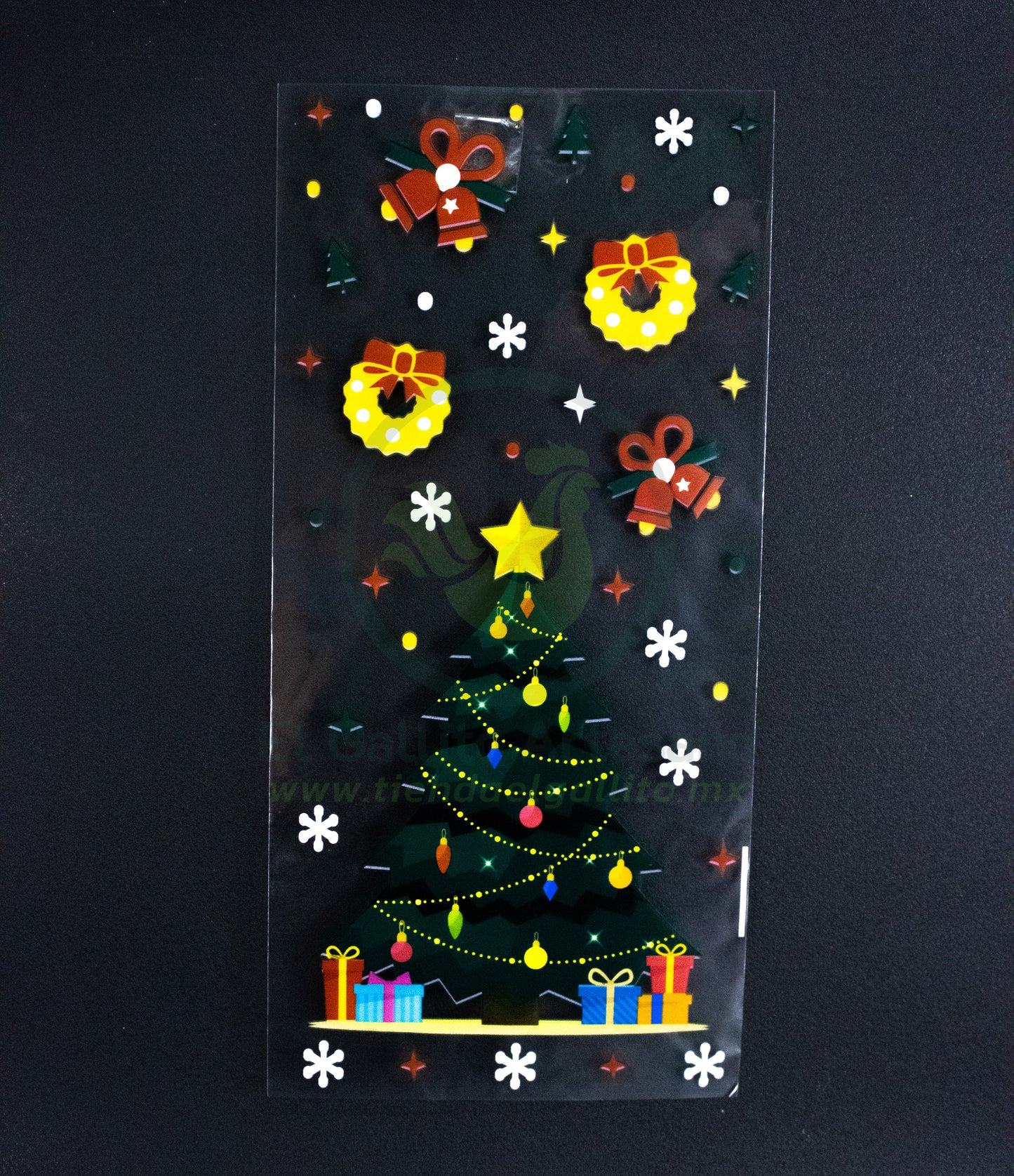 Bolsa Celofan Navidad #2 Transparente