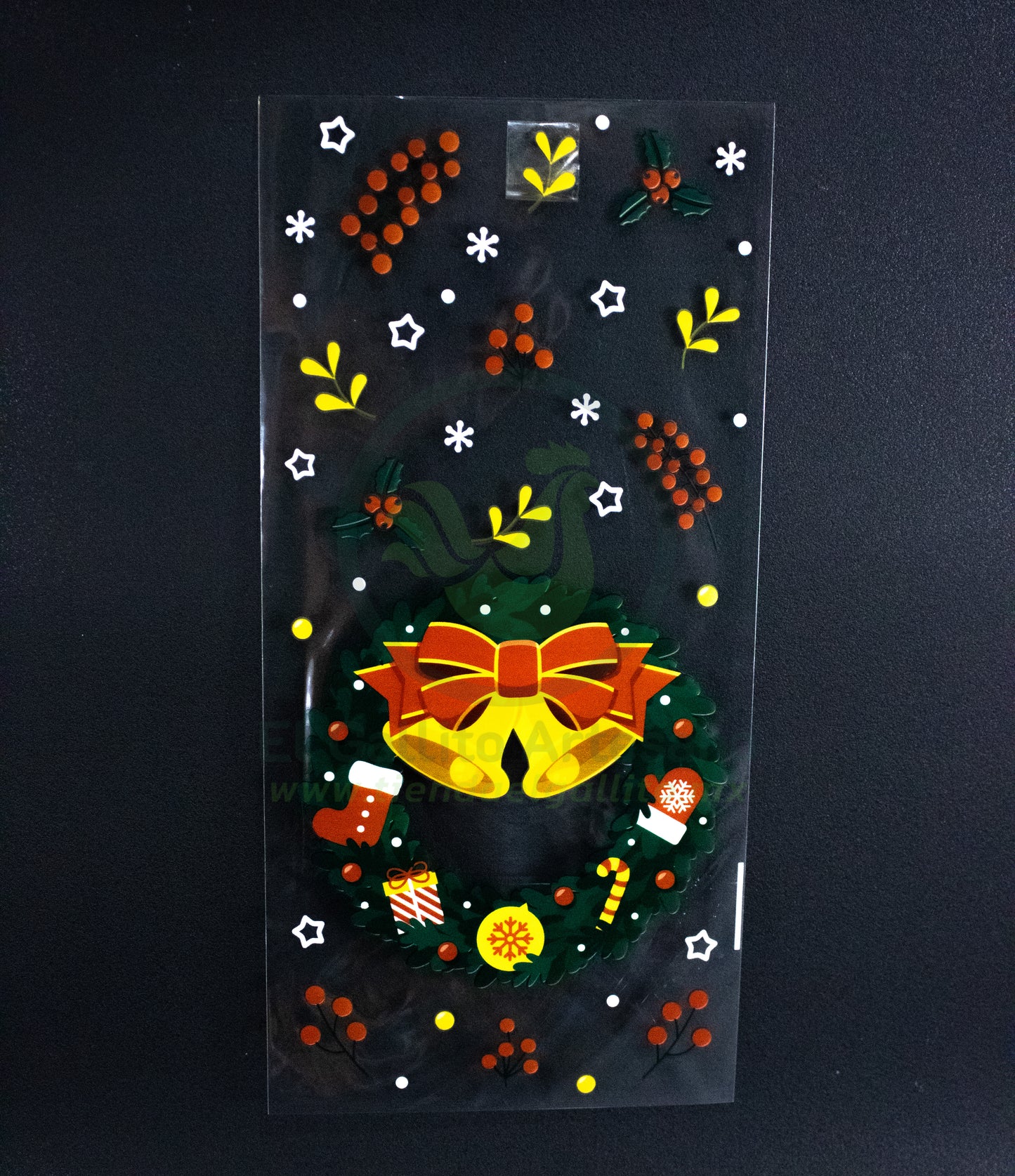 Bolsa Celofan Navidad #2 Transparente