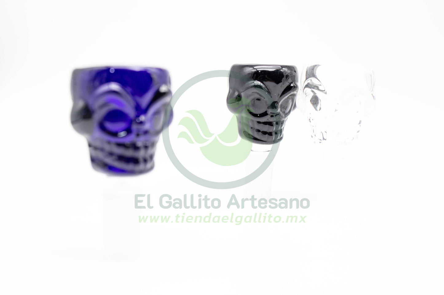 Boquilla Calavera 6.5 cm Transparente