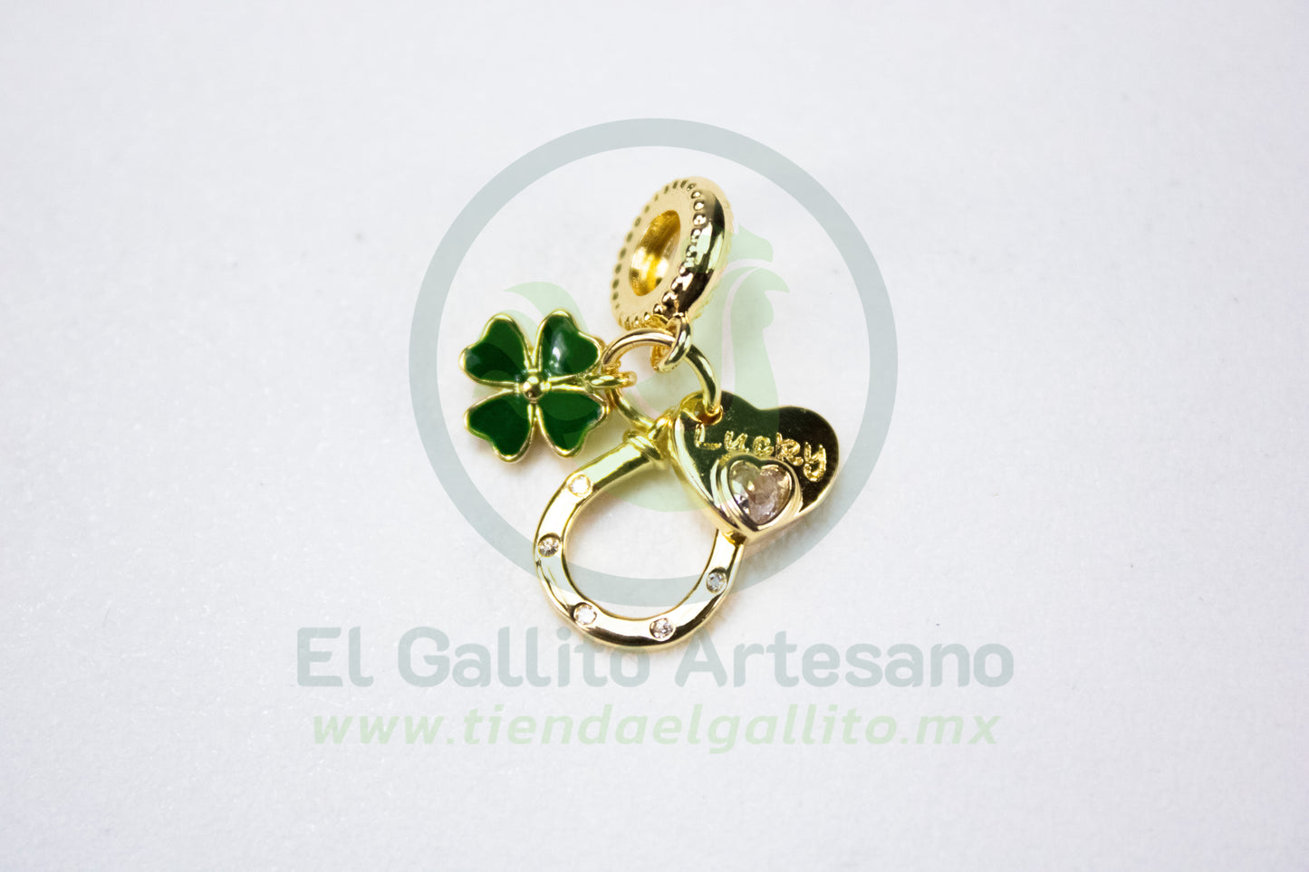 Charms #10 25-1 | Herradura Trébol de Buena Suerte