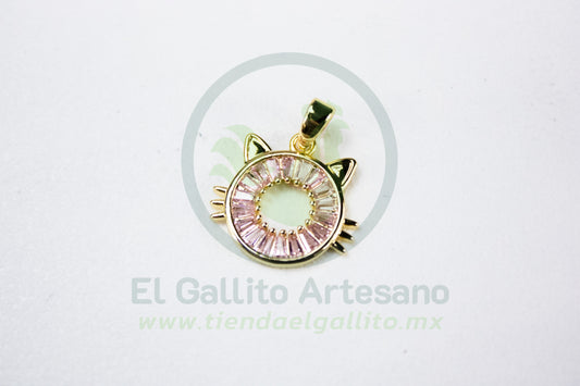 Charms #25 25-1 | Silueta Gato Cristales