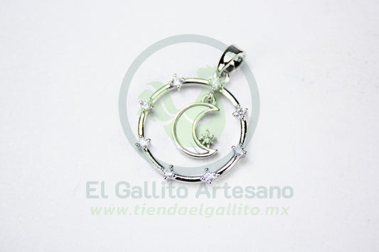 Charms #61 25-1 | Luna Circulo Cristal