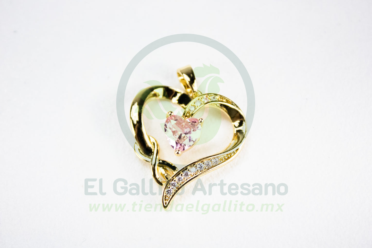 Charms #69 25-1 | Corazón Rosa Infinito