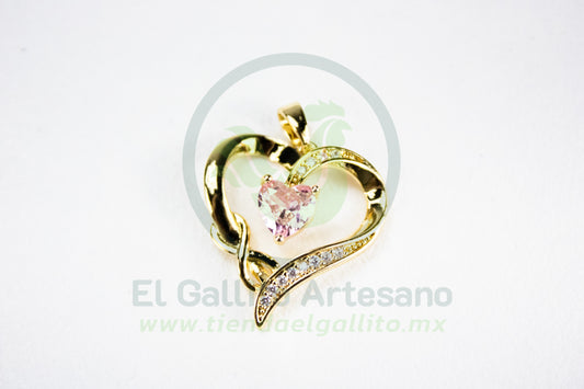 Charms #69 25-1 | Corazón Rosa Infinito