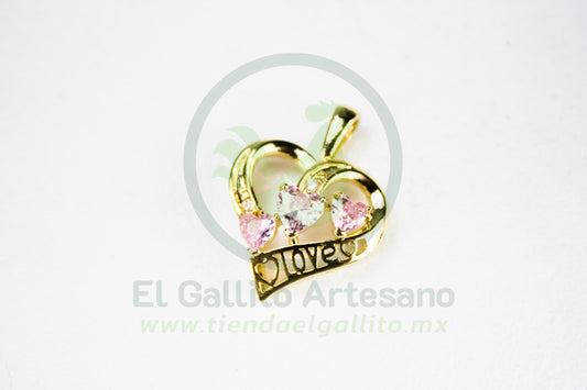 Charms #73 25-1 | Corazón Rosa Love