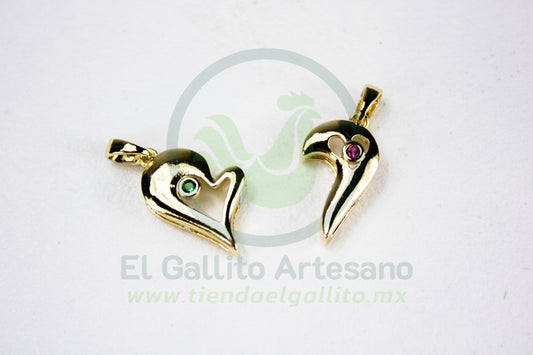 Charms #78 25-1 | Corazón Rosa Azul Imán