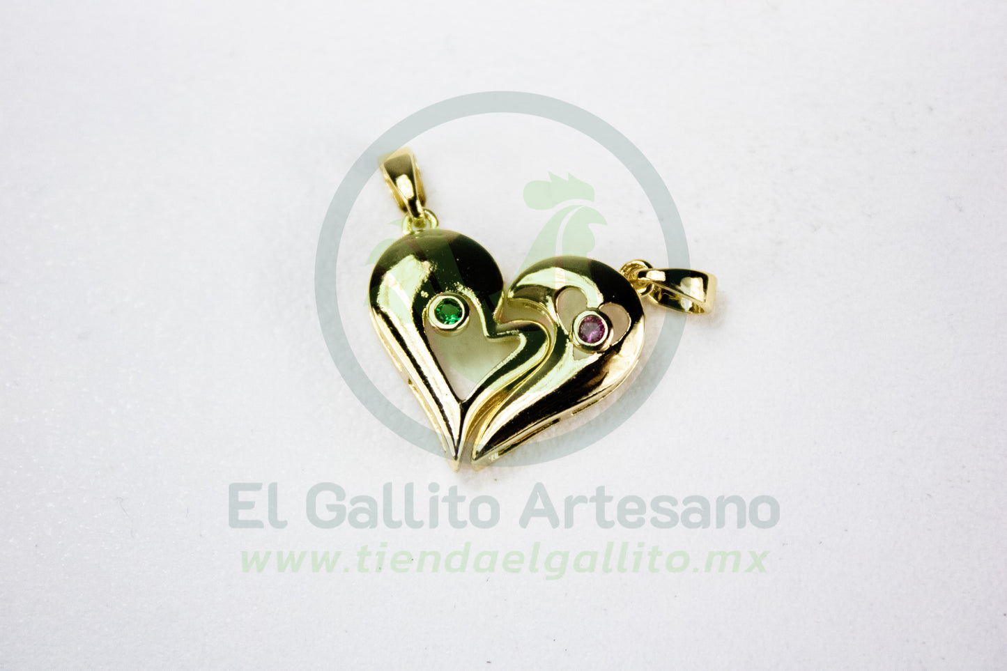 Charms #78 25-1 | Corazón Rosa Azul Imán