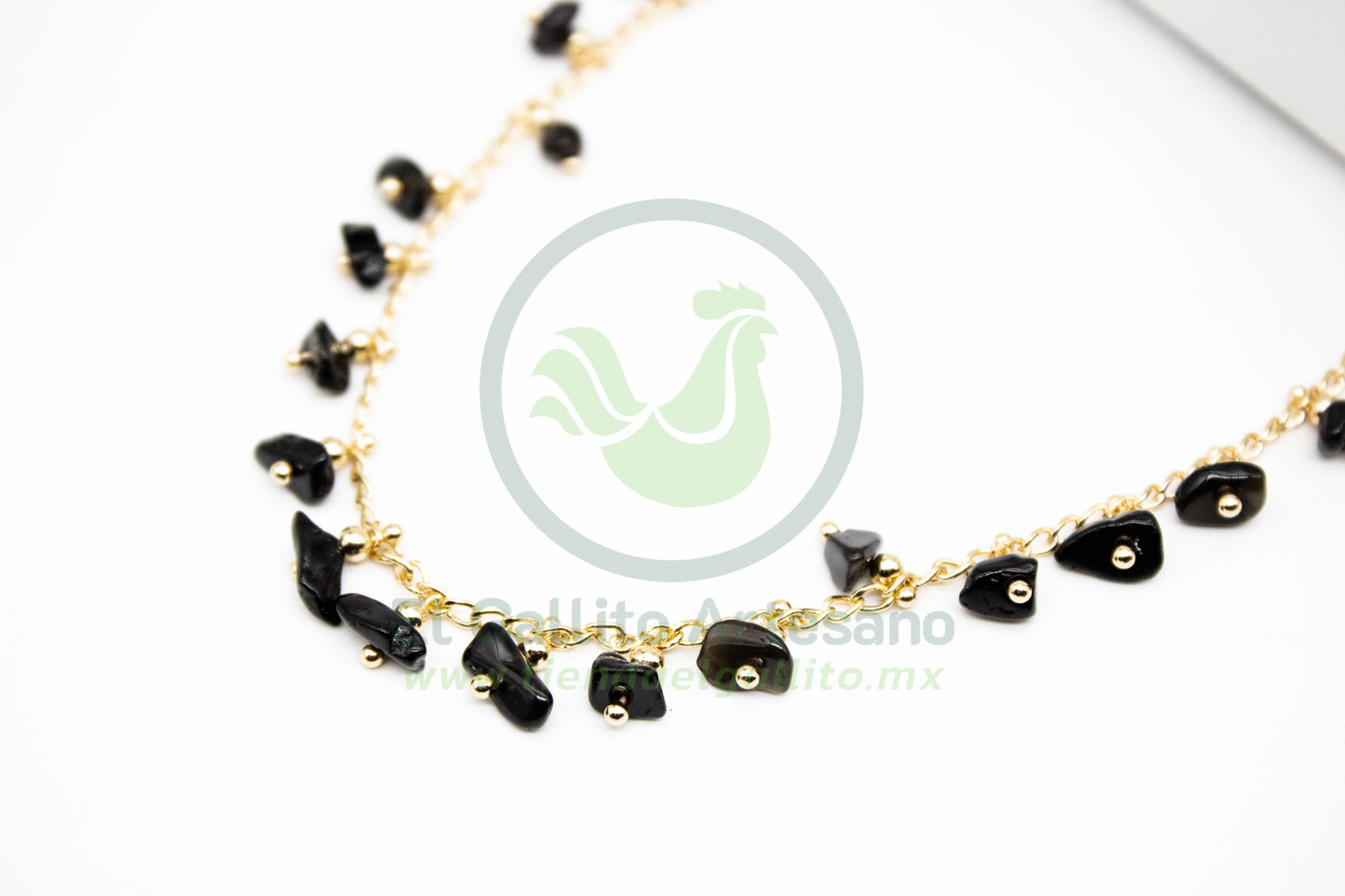 Collar Chip MD2 Obsidiana