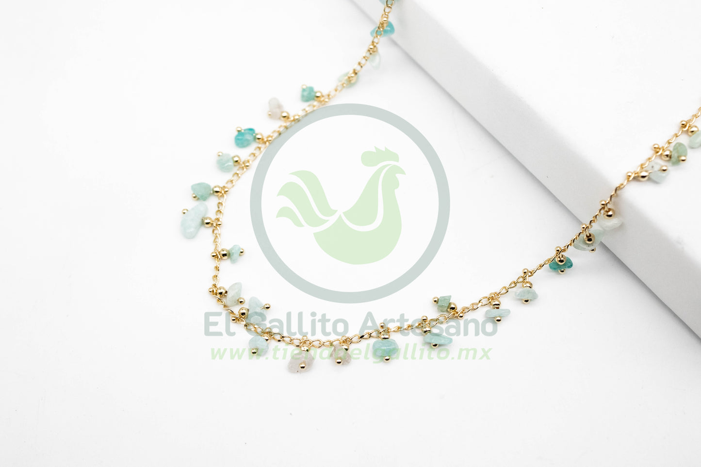 Collar Chip MD4 Cuarzo Azul C