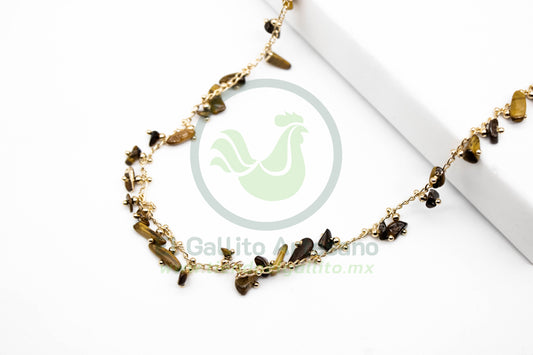 Collar Chip MD5 Ojo de Tigre