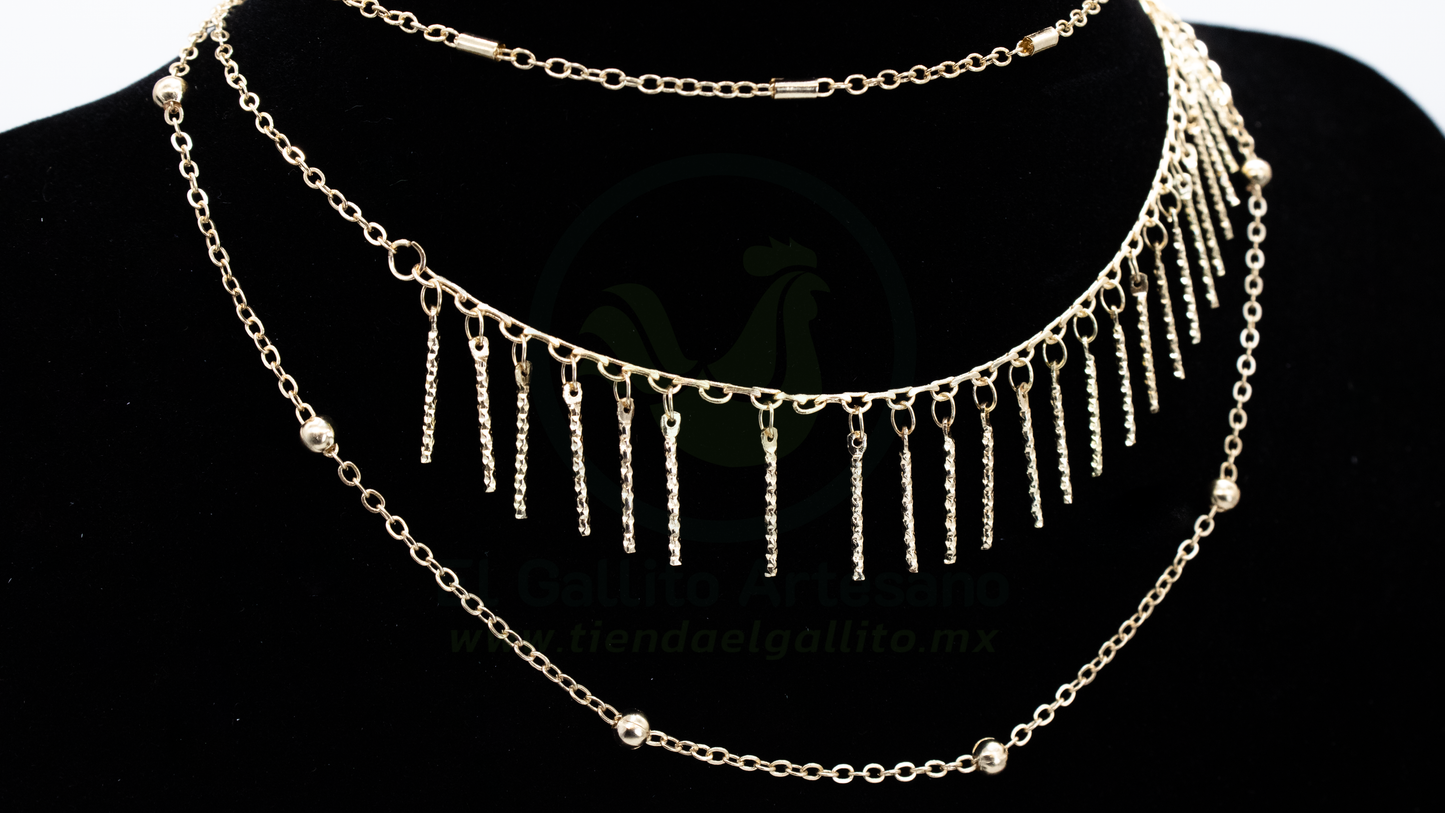 Collar 3 Cadenas MD16 | Cascada