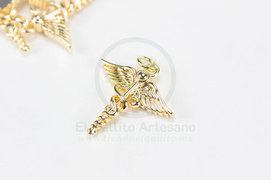#736 Chapa de Oro - Dije Símbolo Medicina (PIEZA) (NUEVO)