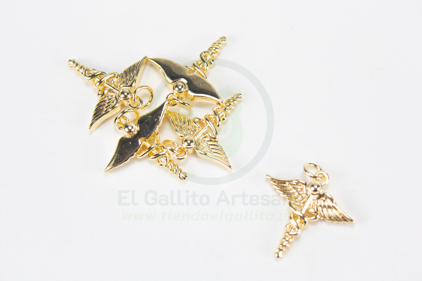 #736 Chapa de Oro - Dije Símbolo Medicina (PIEZA) (NUEVO)