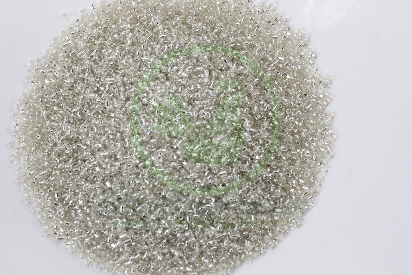 Chaquira 100-Gr120-21 | Plata Semi Trans