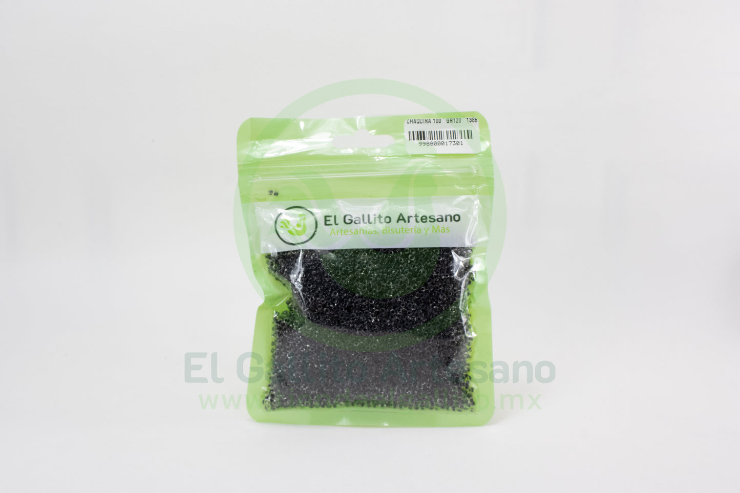 Chaquira 100-Gr120-138B | Negro Transp