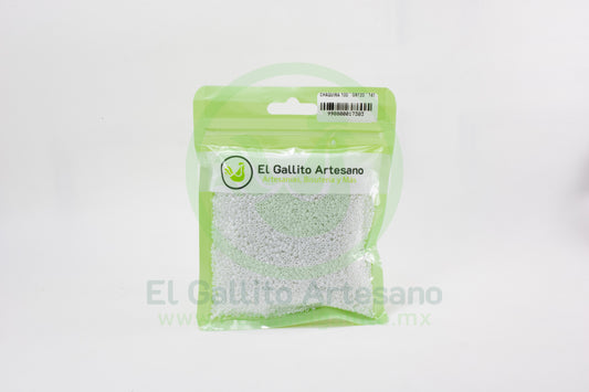 Chaquira 100-Gr120-141 | Blanco Trans Perla