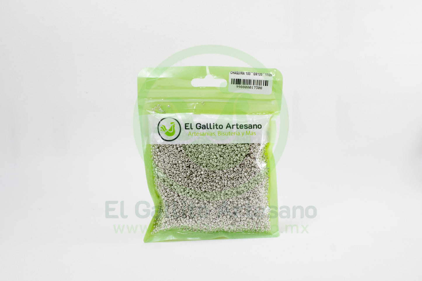 Chaquira 100-Gr120-1109 | Plata Sen