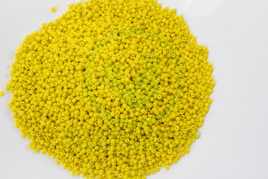 Chaquira 100-Gr120-L-2 | Amarillo Mate