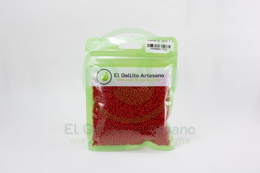 Chaquira 100-Gr120-L-9 | Rojo Claro