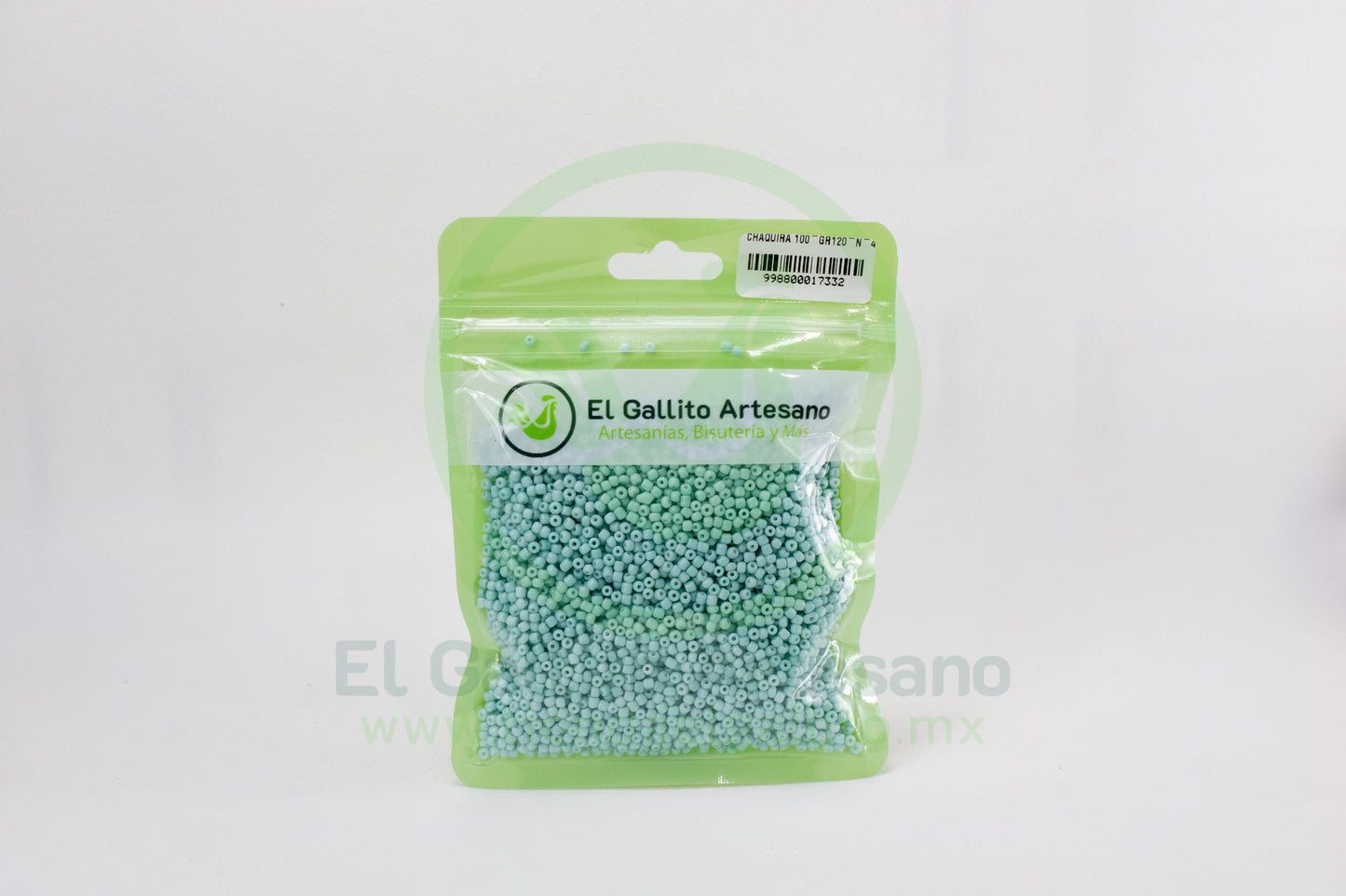 Chaquira 100-Gr120-N-4 | Verde Agua Claro