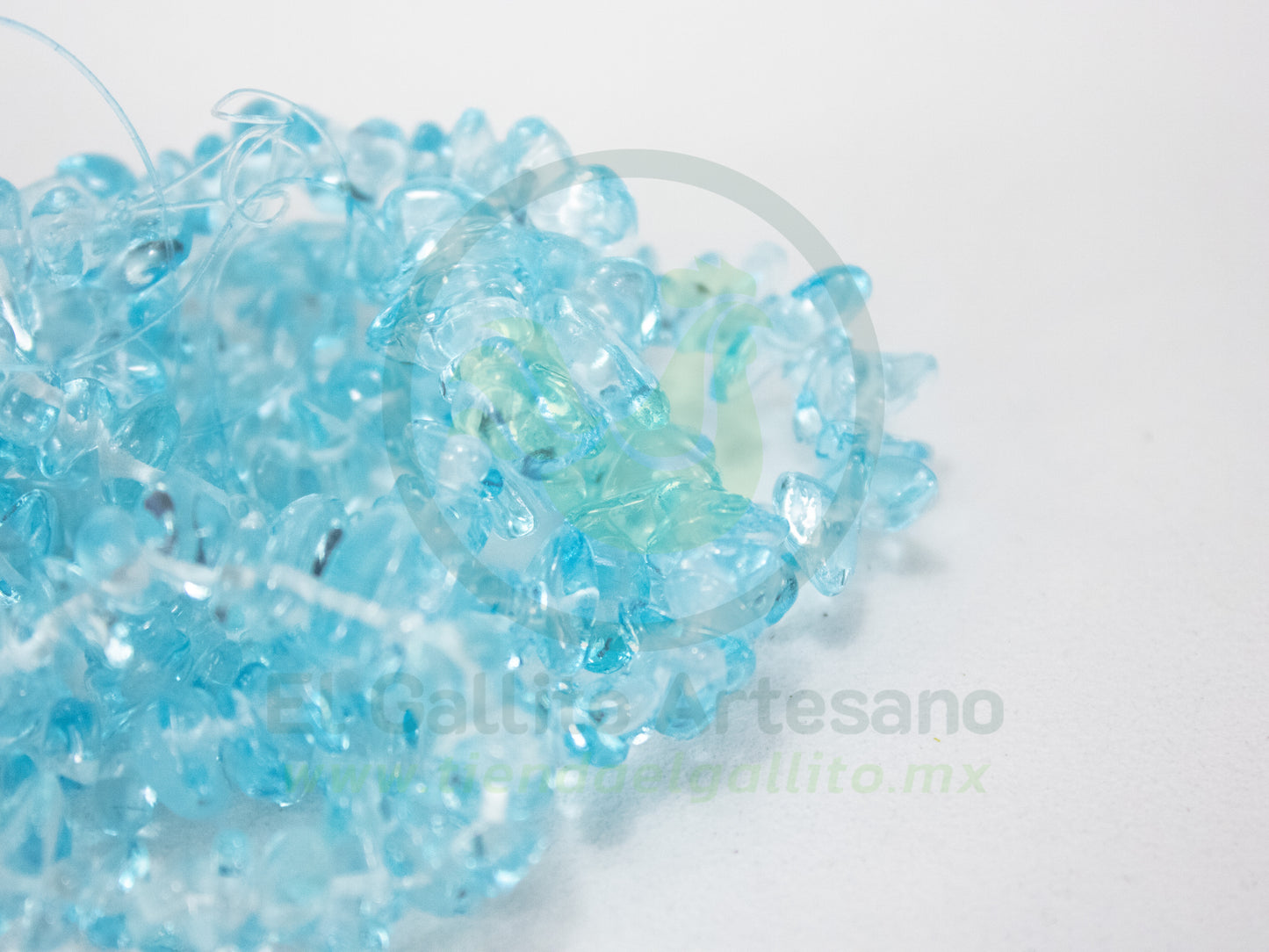 Chip Vidrio 25-1 #1 | Azul Turquesa Claro