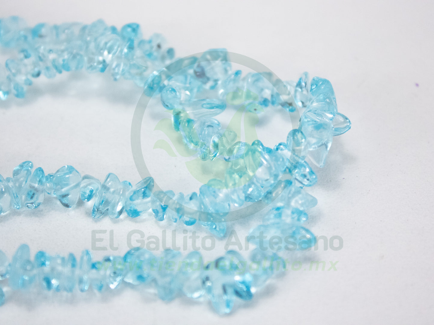 Chip Vidrio 25-1 #1 | Azul Turquesa Claro