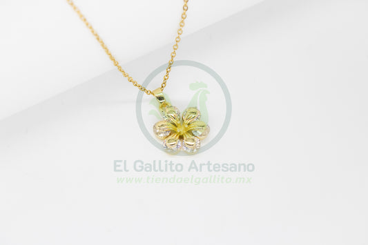 Collar Cobre MD02 | Flor de Globo