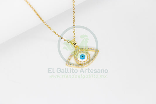 Collar Cobre MD03 | Ojo Blanco