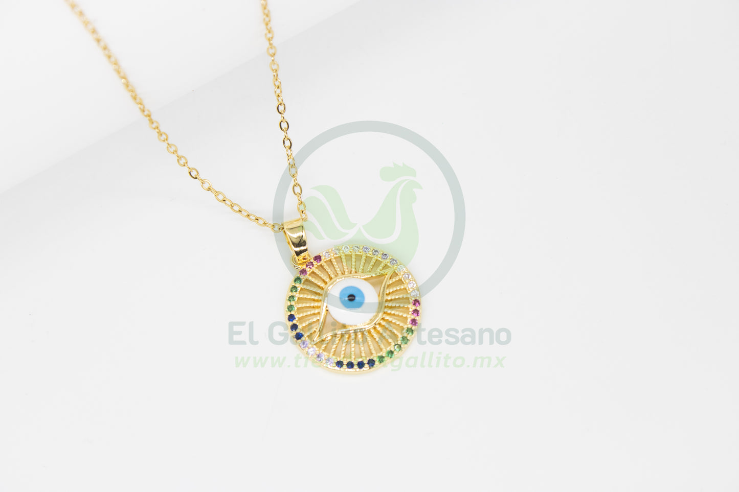 Collar Cobre MD13 | Ojo Colores