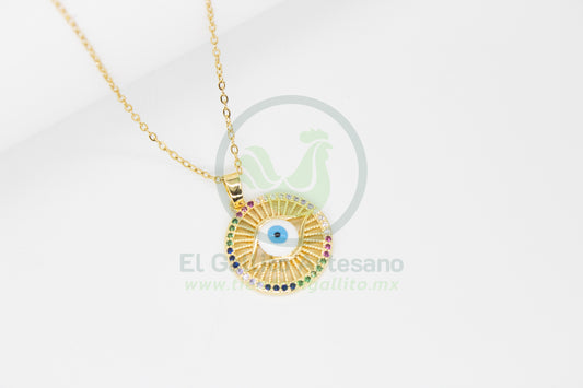 Collar Cobre MD13 | Ojo Colores