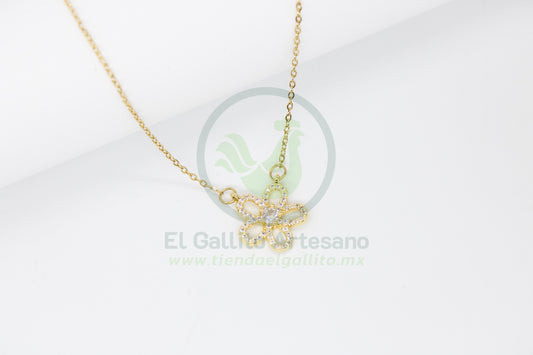 Collar Cobre MD17 | Flor Enlazador