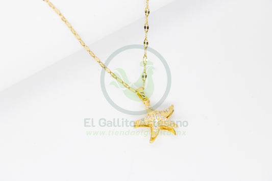 Collar Cobre MD31 | Estrella Movible