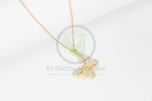 Collar Cobre MD40 | Mariposa Cristales