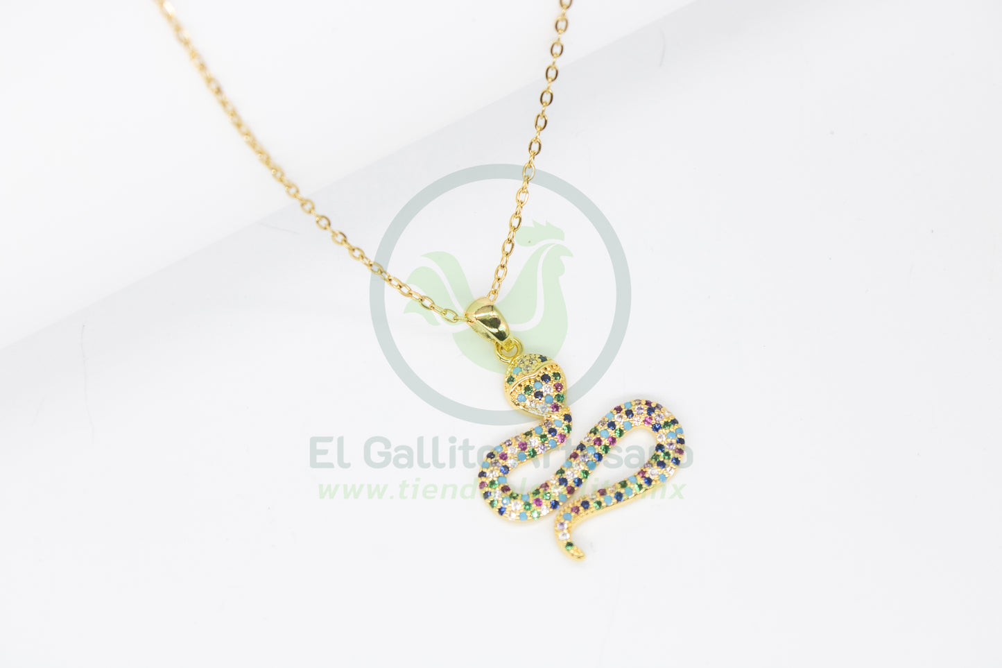 Collar Cobre MD49 | Serpiente Cristales