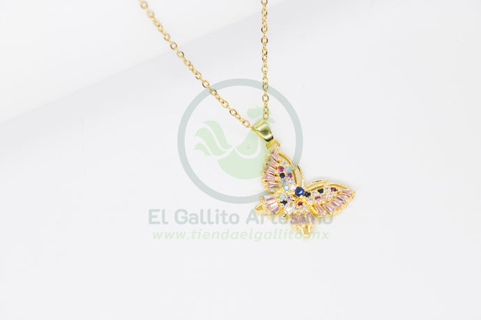 Collar Cobre MD52 | Mariposa G Gotas
