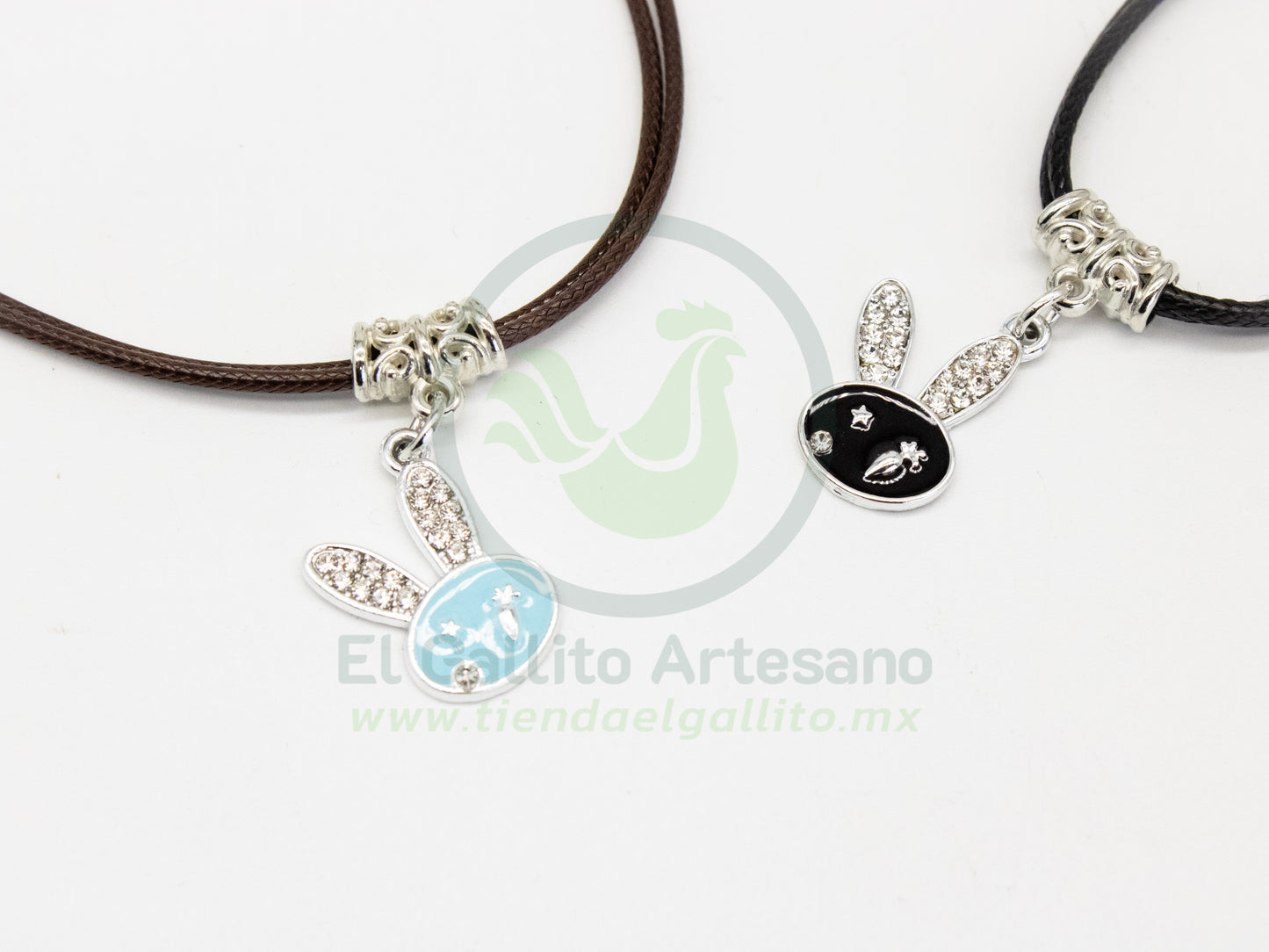 Collar Pareja MD01 | Conejito Azul/Bl