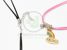 Cargar imagen en el visor de la galería, Collar Pareja MD11 | Best Friends Arcoiris
