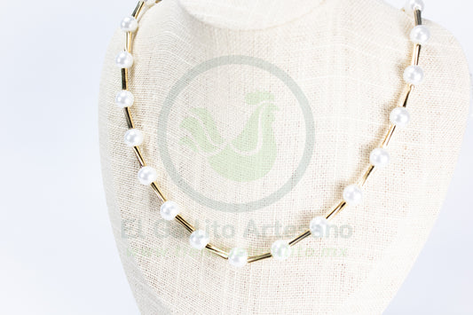 Collar Vivi Dsy-100 | Barras Perla 8mm